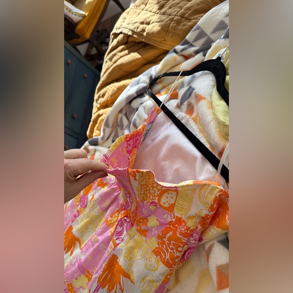 Lilly Pulitzer Patchwork Strapless Dress Size 10 - Picture 3 of 10